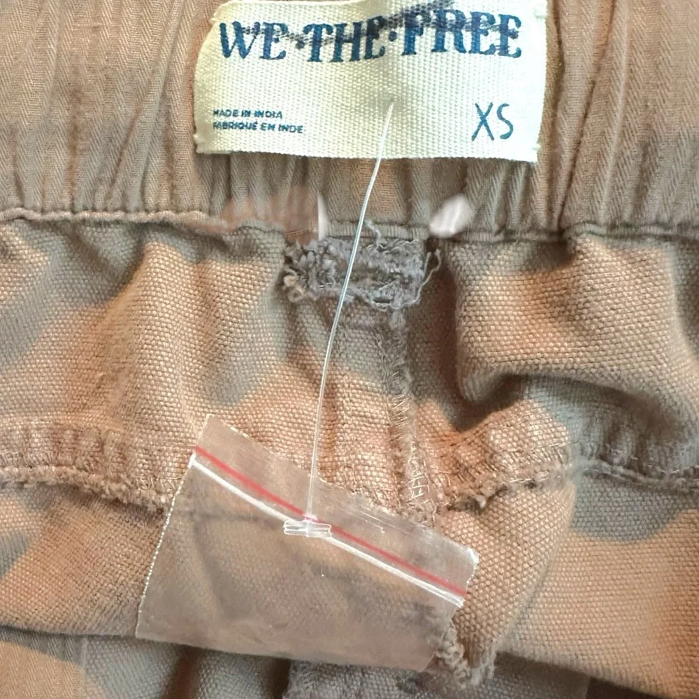Free People Hayden Pull On Pants in Brownie Size XS NEW Cargo Bohemian Neutral